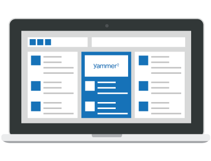 Microsoft Office 365 Yammer Laptop